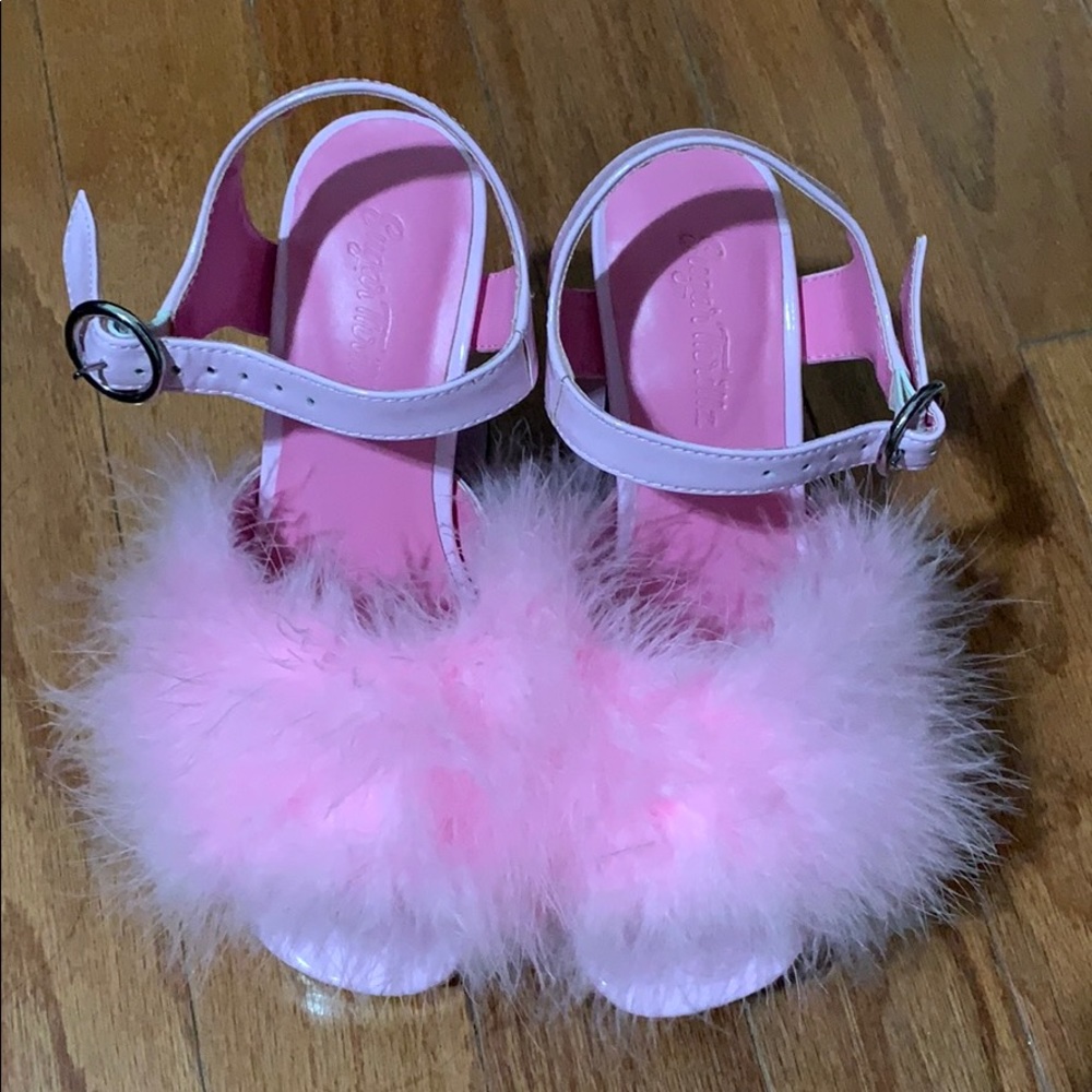 Dolls Kills Sugar Thrillz Fluffy Platforms